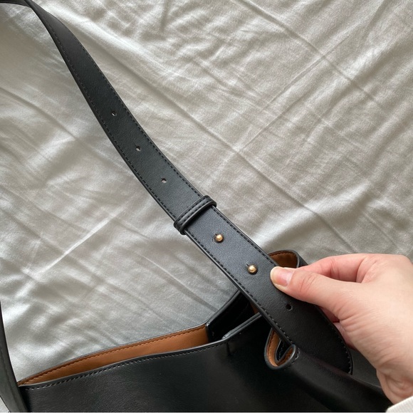 Faux Leather Black Bag - Picture 4 of 12